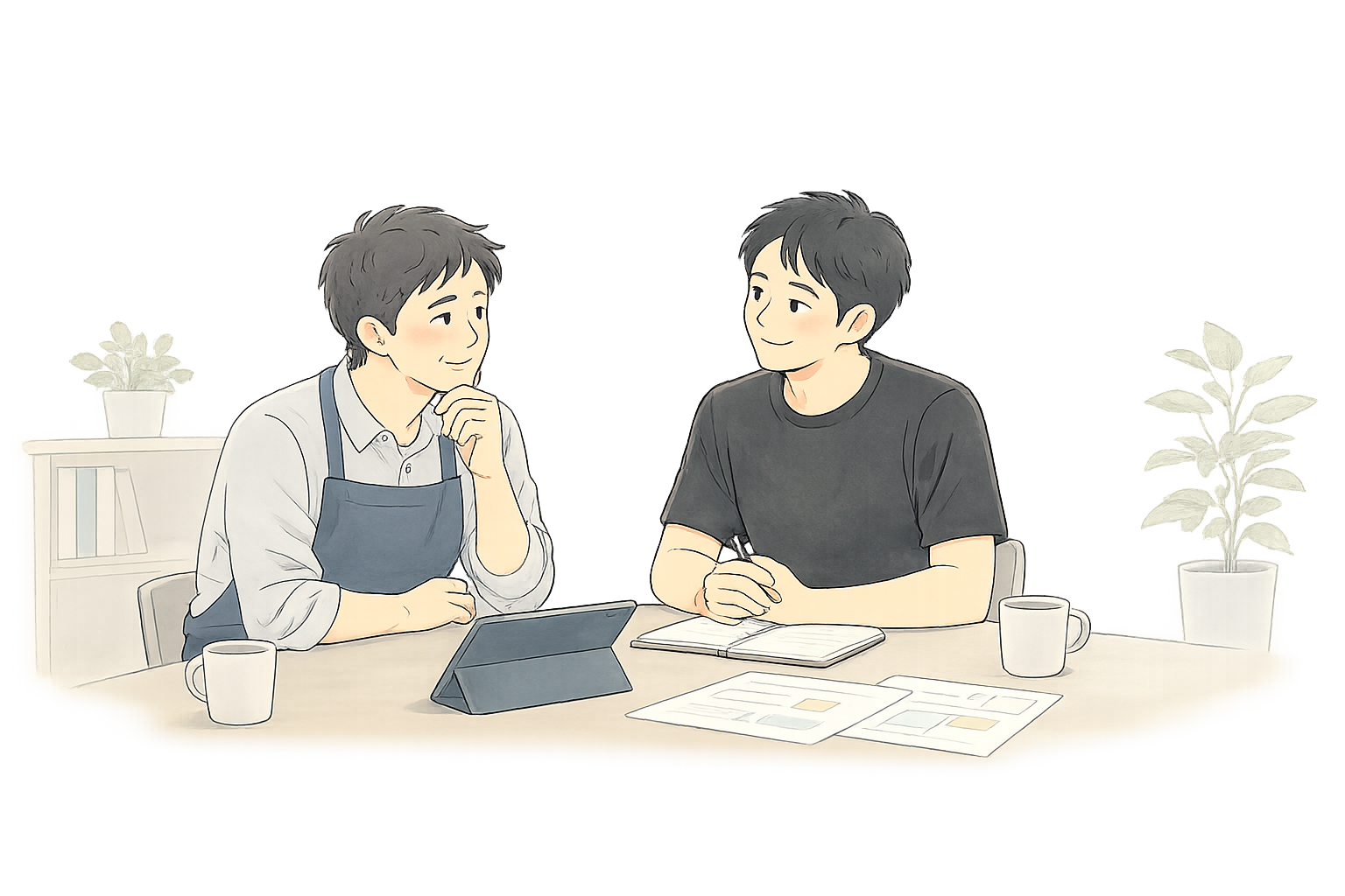 なんとかしたいという気持ちに共感するイラスト